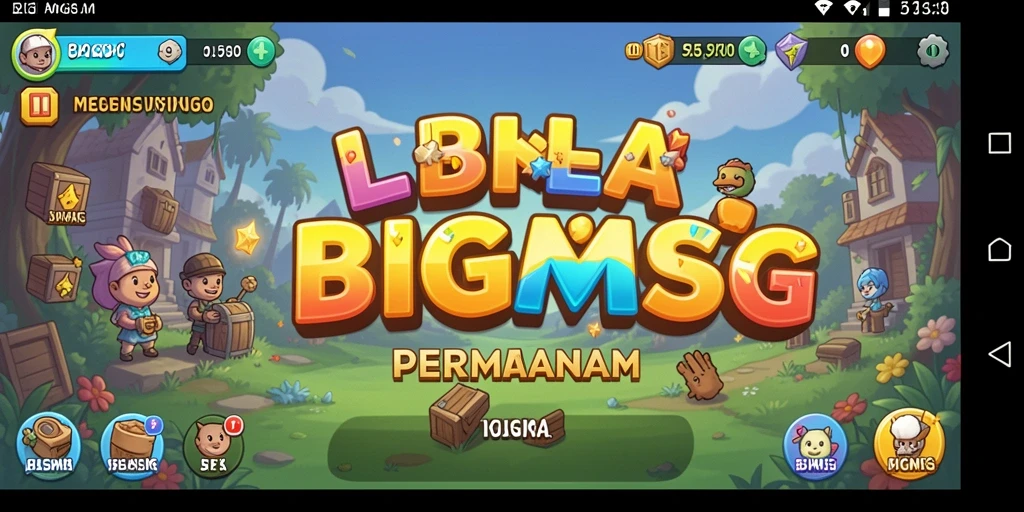 Tampilan gameplay menarik dari BIGMSG dengan elemen Idle yang menyenangkan.