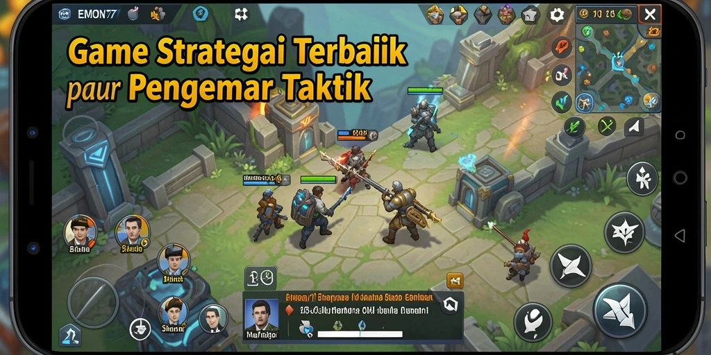 Tangkapan layar EMON77 menampilkan aksi pertempuran strategis yang mendebarkan.