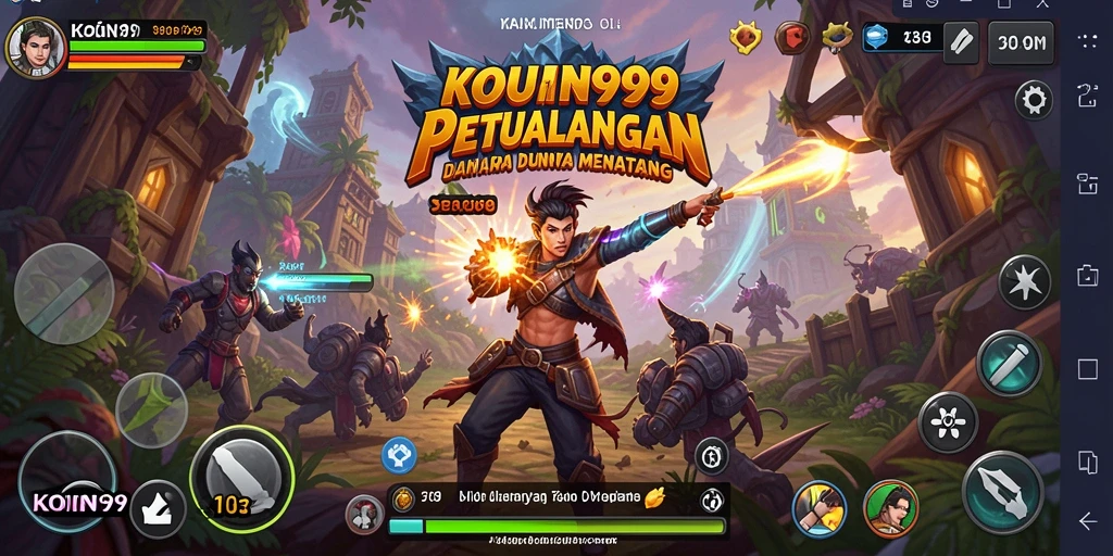Screenshot KOIN99 menampilkan gameplay petualangan yang menarik.