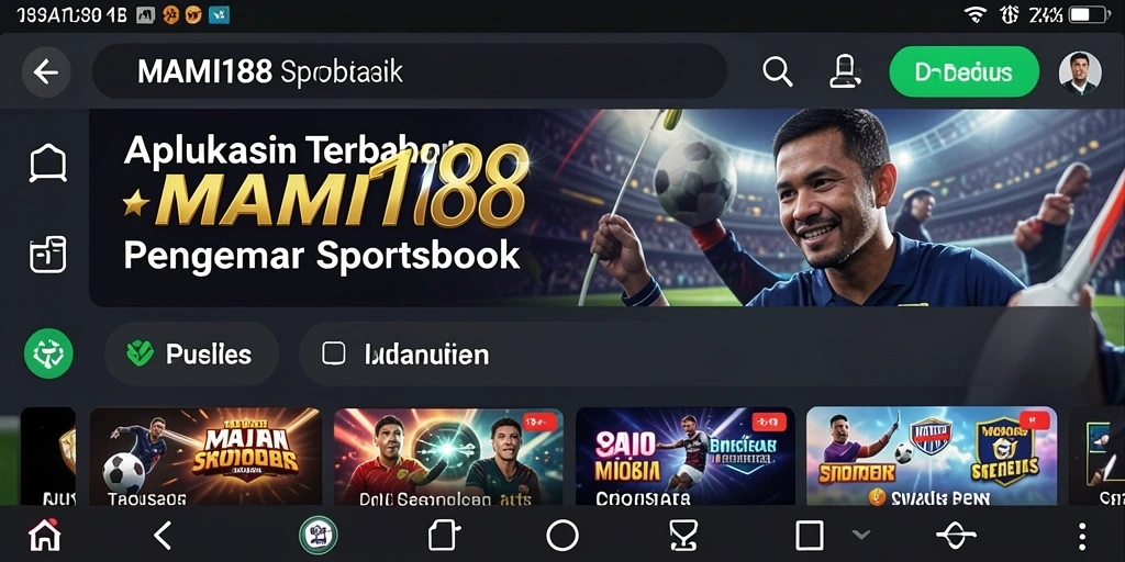 Tangkap layar MAMI188 menampilkan antarmuka taruhan yang interaktif.