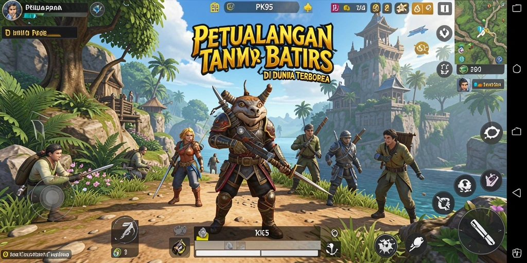Gameplay PK95 yang mengasyikkan dalam dunia terbuka.