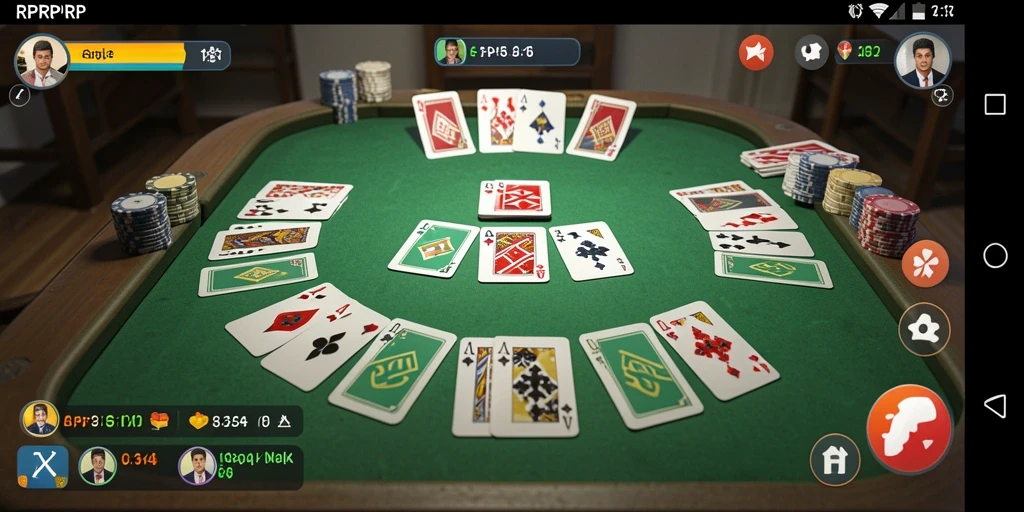 Screenshot gameplay RPRPRP menampilkan suasana seru bermain Gaple.