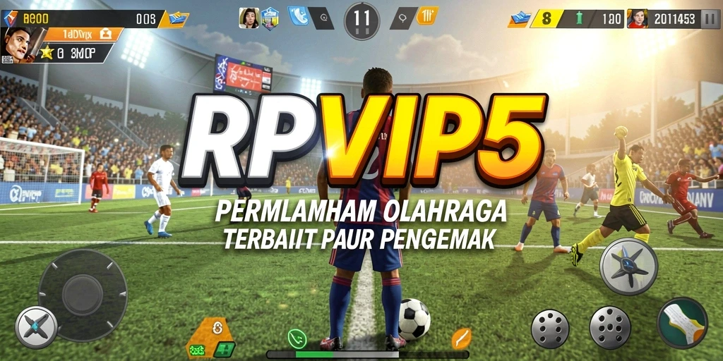 Screenshot gameplay RPVIP5 yang menampilkan aksi olahraga seru.