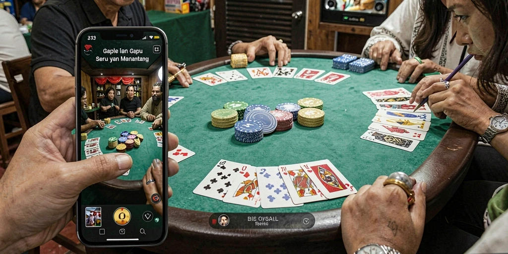 Tampilan menarik gameplay Gaple di S13 yang mengasyikkan.