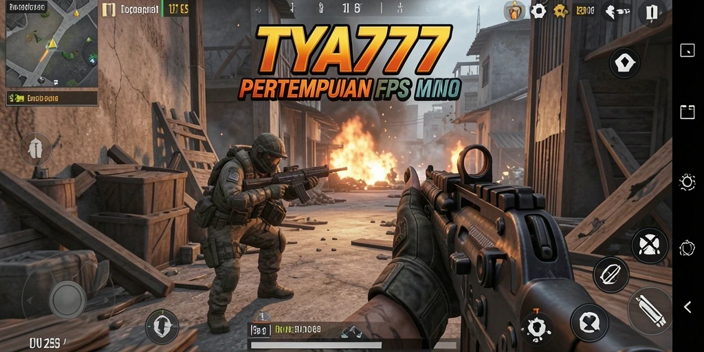 Gameplay menegangkan dalam TYA777 dengan aksi FPS yang intens.