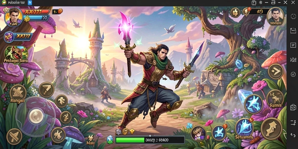 Tampilan gameplay XXX777 yang memukau dengan beragam lokasi petualangan.
